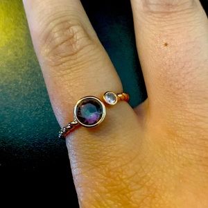 Rose Gold & Purple Ring